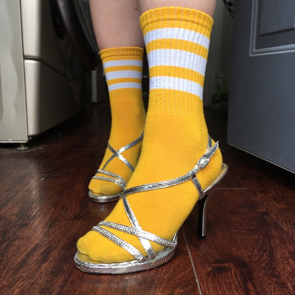 Rhinestone Strappy Heels